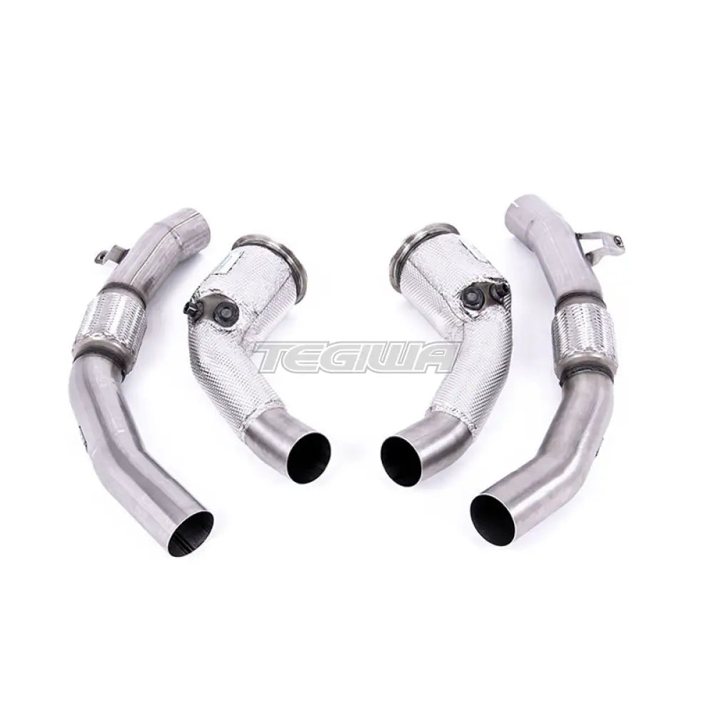 Milltek Audi S8 D5 4.0 TFSI V8 Saloon / Sedan (OPF/GPF UK/Euro Models) 2020-2023 Large-bore Exhaust Downpipes and Cat Bypass Exhaust Pipes Exhaust - Milltek Fitment