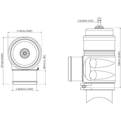 Big Bubba BPV 'By-Pass Valve' BOV (Sleeper) • Turbosmart