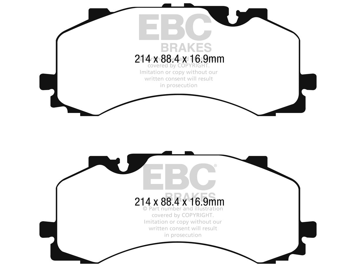 EBC Audi 4M Bluestuff NDX Trackday Front Brake Pads - Akebono Caliper (Q7, Q8 & SQ7)