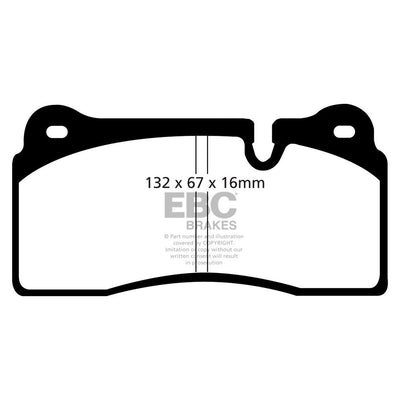 EBC Audi BMW Lamborghini Bluestuff NDX Trackday Front Brake Pads - Brembo Caliper (Inc. 4S R8, F87 M2 Competition, LP560-4 Gallardo & LP640 Murcielago)