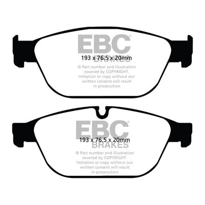 EBC Audi D4 B8 Yellowstuff Street and Track Front Brake Pads - ATE Caliper (A8 & SQ5)