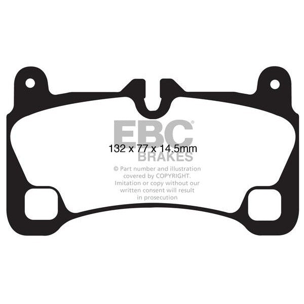 EBC Audi Porsche Volkswagen Bluestuff NDX Trackday Rear Brake Pads - Brembo Caliper (4L Q7, 9PA Cayenne & Touareg)