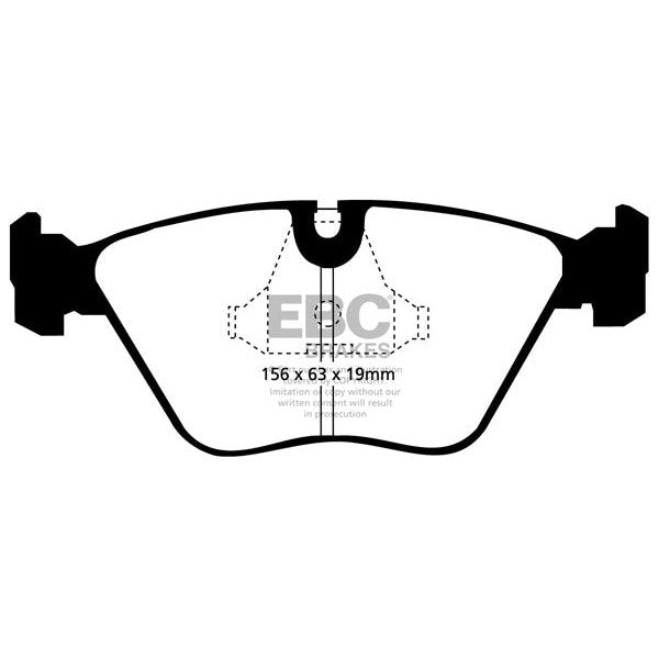 EBC BMW E46 E85 E86 Yellowstuff Street and Track Front Brake Pads - ATE Caliper (Inc. M3, Z4 M & ALPINA Roadster S)