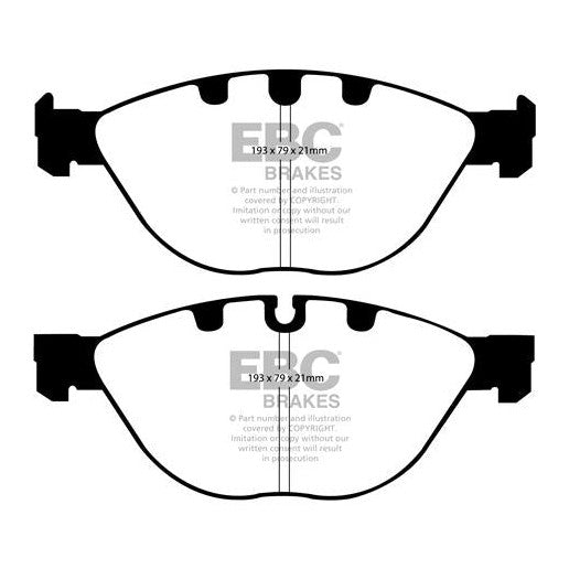 EBC BMW E60 E63 E65 Bluestuff NDX Trackday Front Brake Pads - ATE Caliper (Inc. 535i, 635i, 745i & 760i)