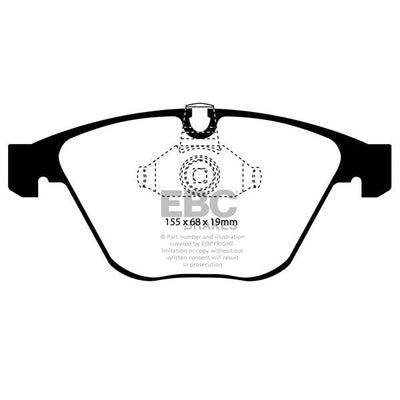 EBC BMW E60 E63 E65 E82 Orangestuff Race Front Brake Pads - ATE Caliper (Inc. 135i, 520i, 630i & 730i)