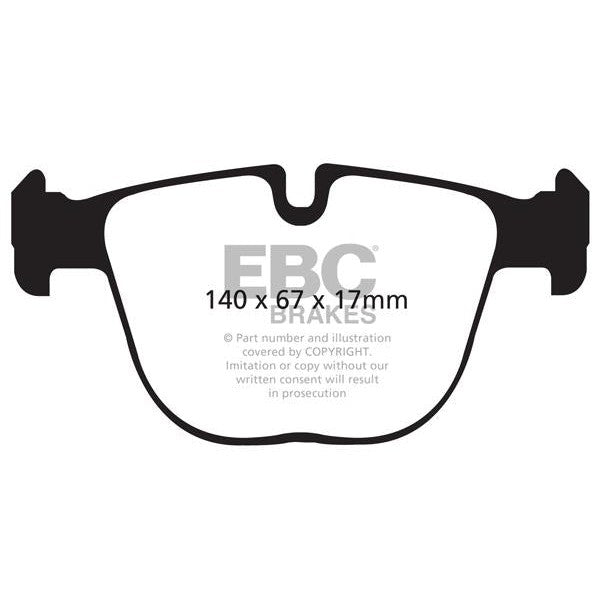 EBC BMW E70 E71 F85 F86 Bluestuff NDX Trackday Rear Brake Pads - ATE Calliper (X5 M & X6 M)