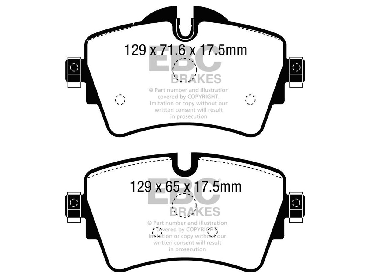 EBC BMW MINI Orangestuff Race Front Brake Pads - TRW Caliper (Inc. F45 218i, F46 216i, F55 Mini Cooper S & F54 Clubman)