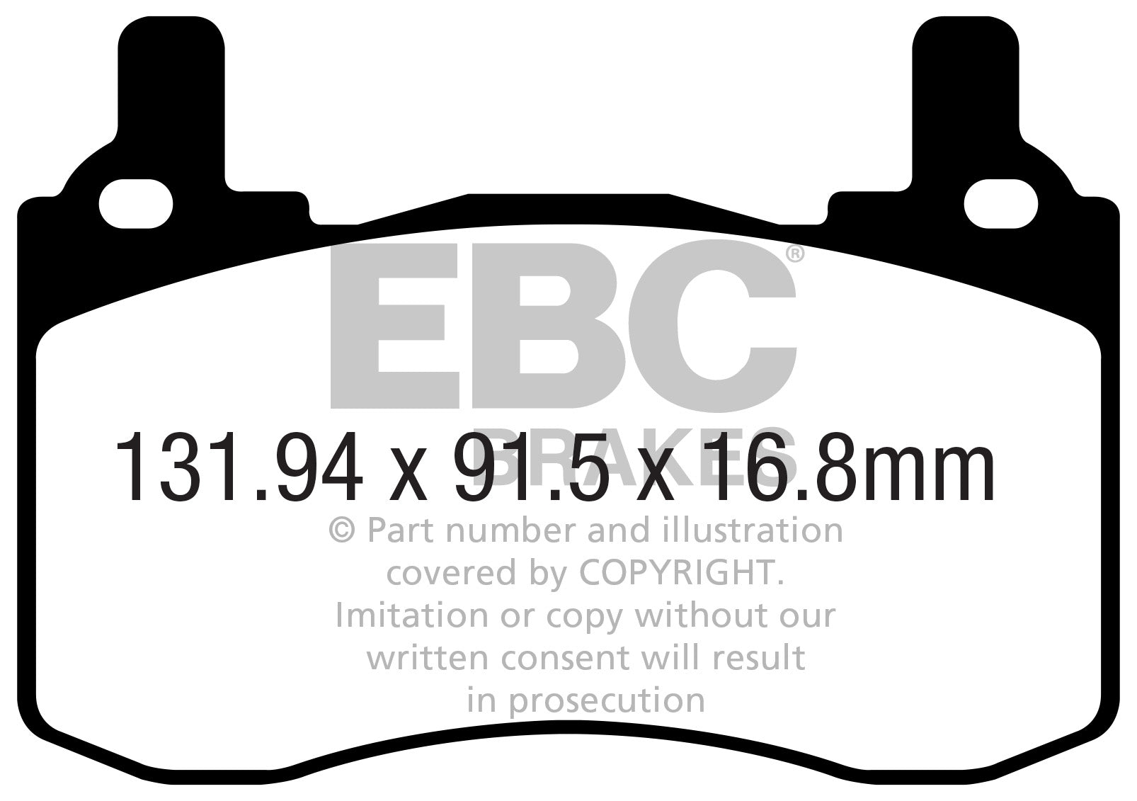EBC GENESIS KIA Yellowstuff Street and Track Rear Brake Pads - Brembo Caliper (G70 & Stinger)