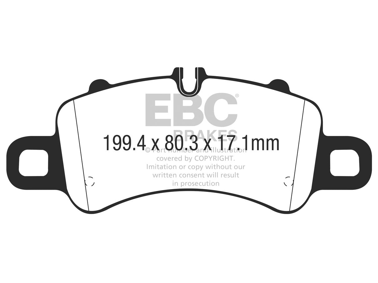 EBC Porsche 991/2 718 Bluestuff NDX Trackday Front Brake Pads - Brembo Caliper (Inc. Carrera, Carrera 4, Boxster GTS & Cayman GTS)