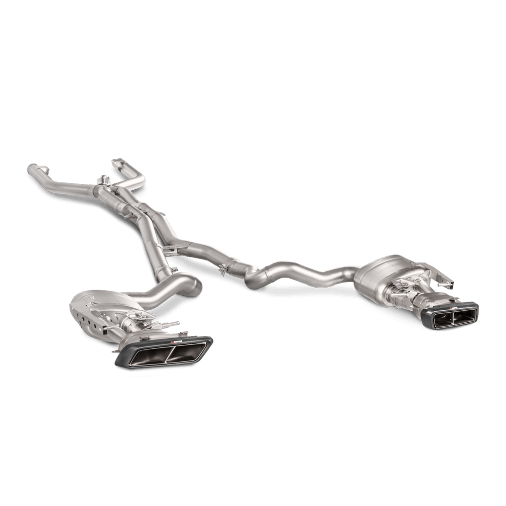 Mercedes AMG C63 Coupe (C205) | Akrapovic | Evolution Line System - For vehicles with Mercedes-AMG Performance exhaust System - For vehicles without Mercedes-AMG Performance exhaust System