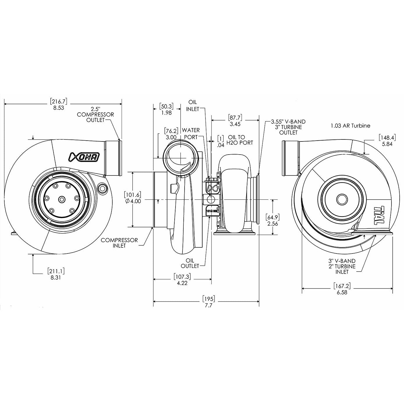 Xona Rotor X4C XR11569S | 600-1200 bhp | Performance Turbo